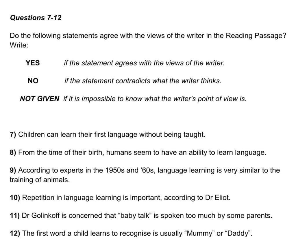 IELTS Reading Dạng Yes/No/Not Given - IEC Edu