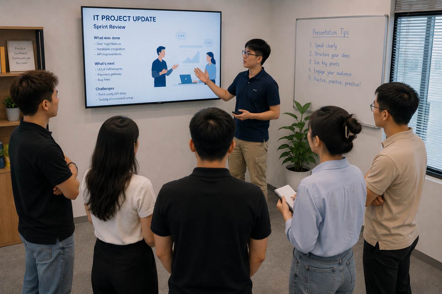  "Lớp tối đa 10 học viên, 80% thời gian thực hành - môi trường speaking thực tế mà dân IT thường thiếu."
