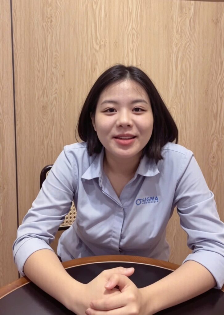 "Chị Nguyễn Thị Ánh Tuyết, 28 tuổi, nhân viên Sale, học viên tại Aten English."
