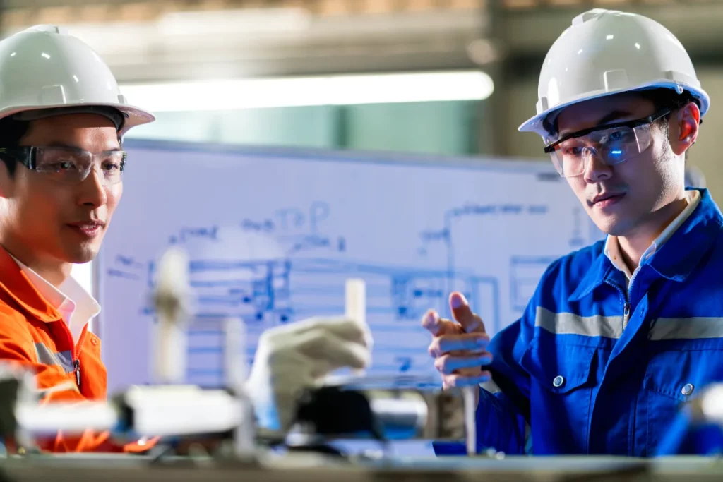 Nhân viên kiểm tra chất lượng sản phẩm trong nhà máy